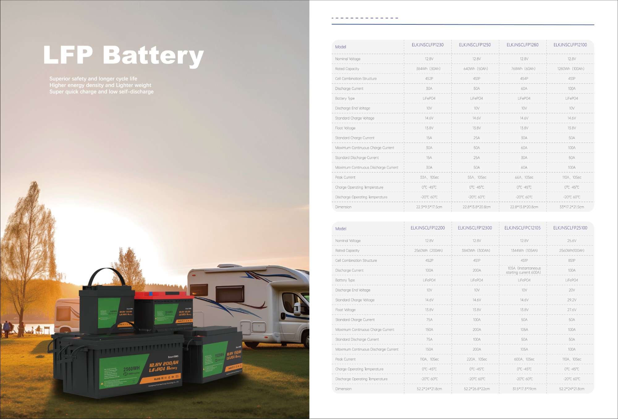 Backup Battery 12.8V 100Ah