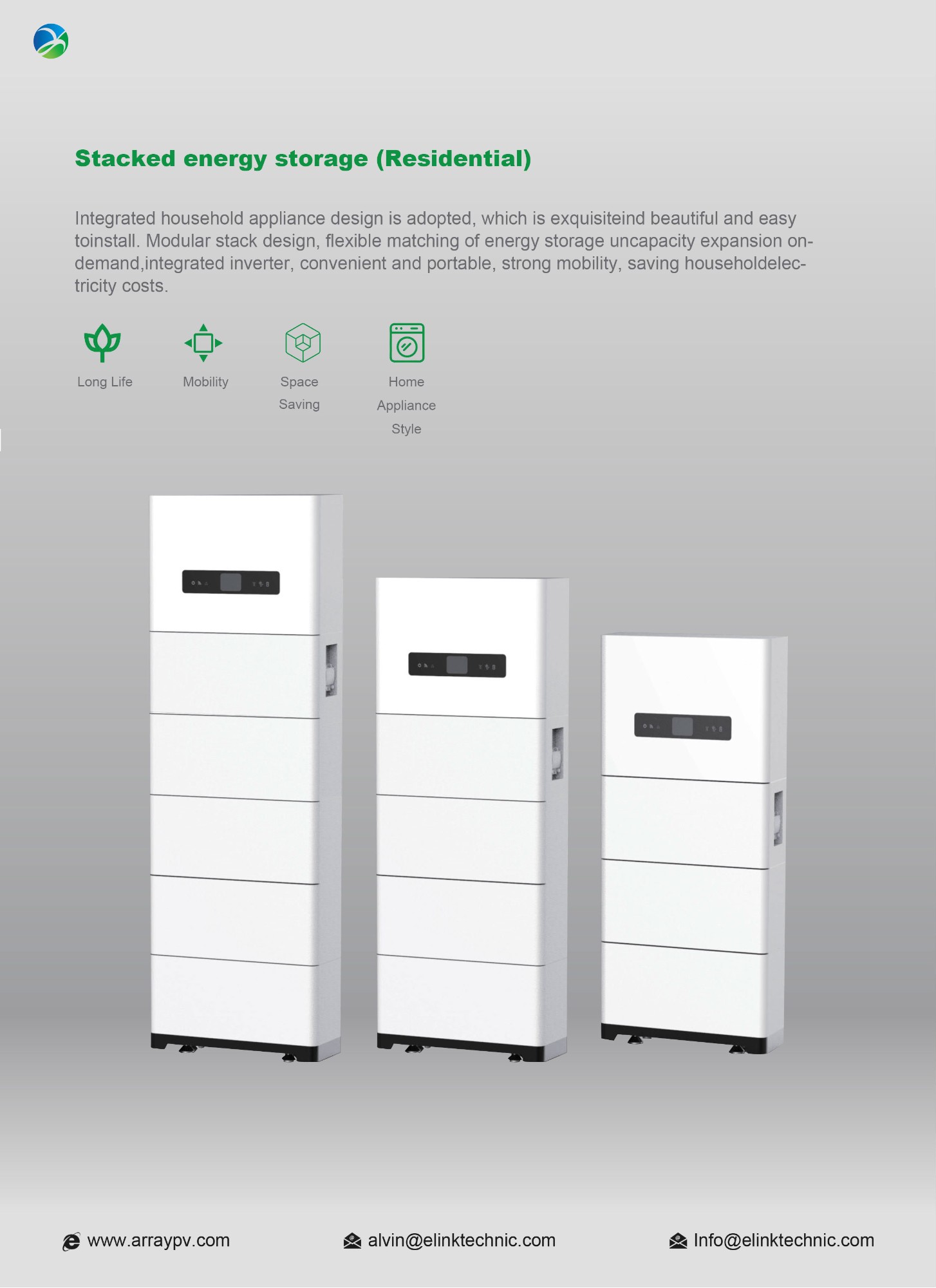 50AH 409.6V 20.48kwh High Voltage Stacked Energy Storage 2