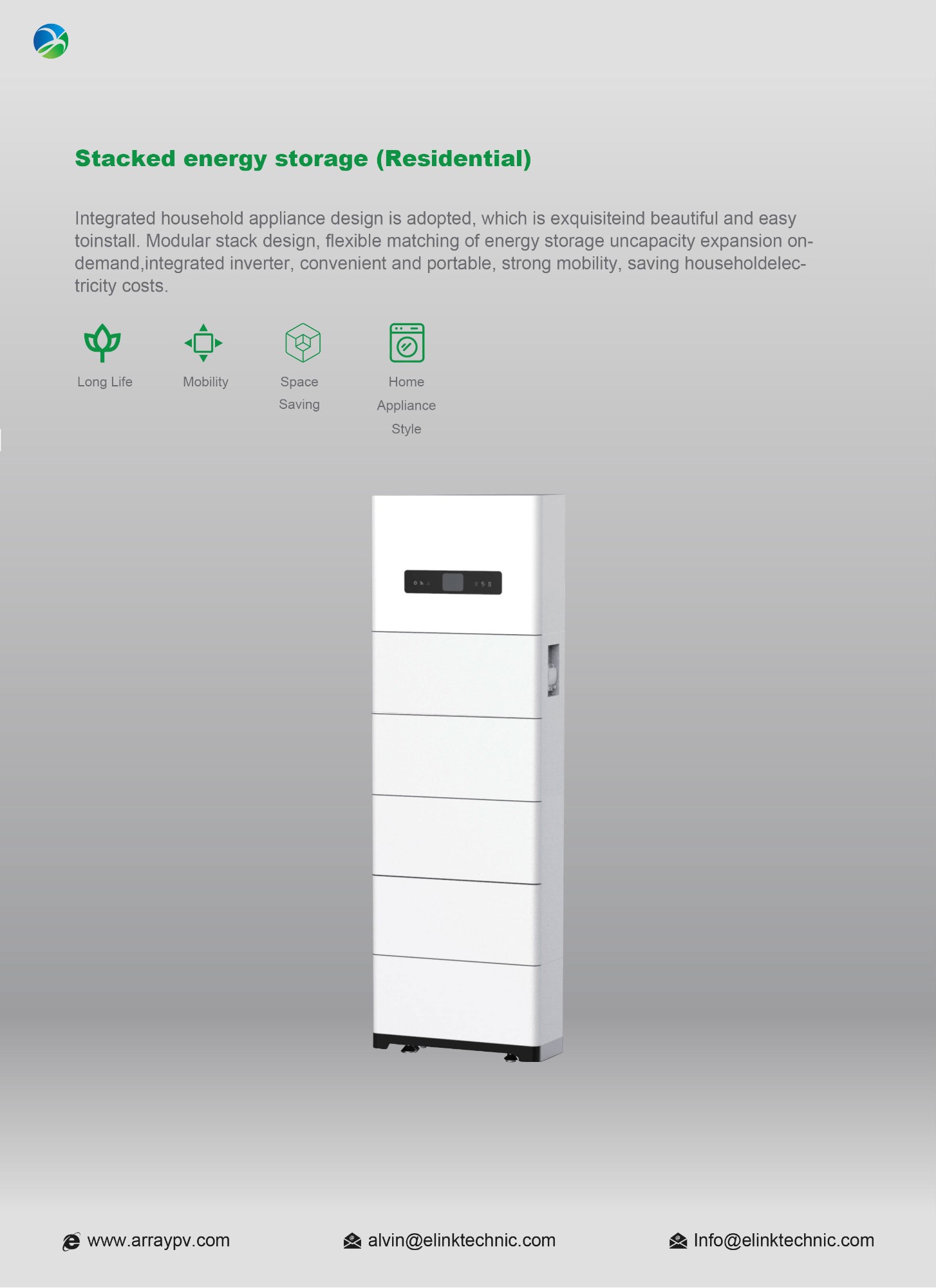 50AH 409.6V 20.48kwh High Voltage Stacked Energy Storage 2