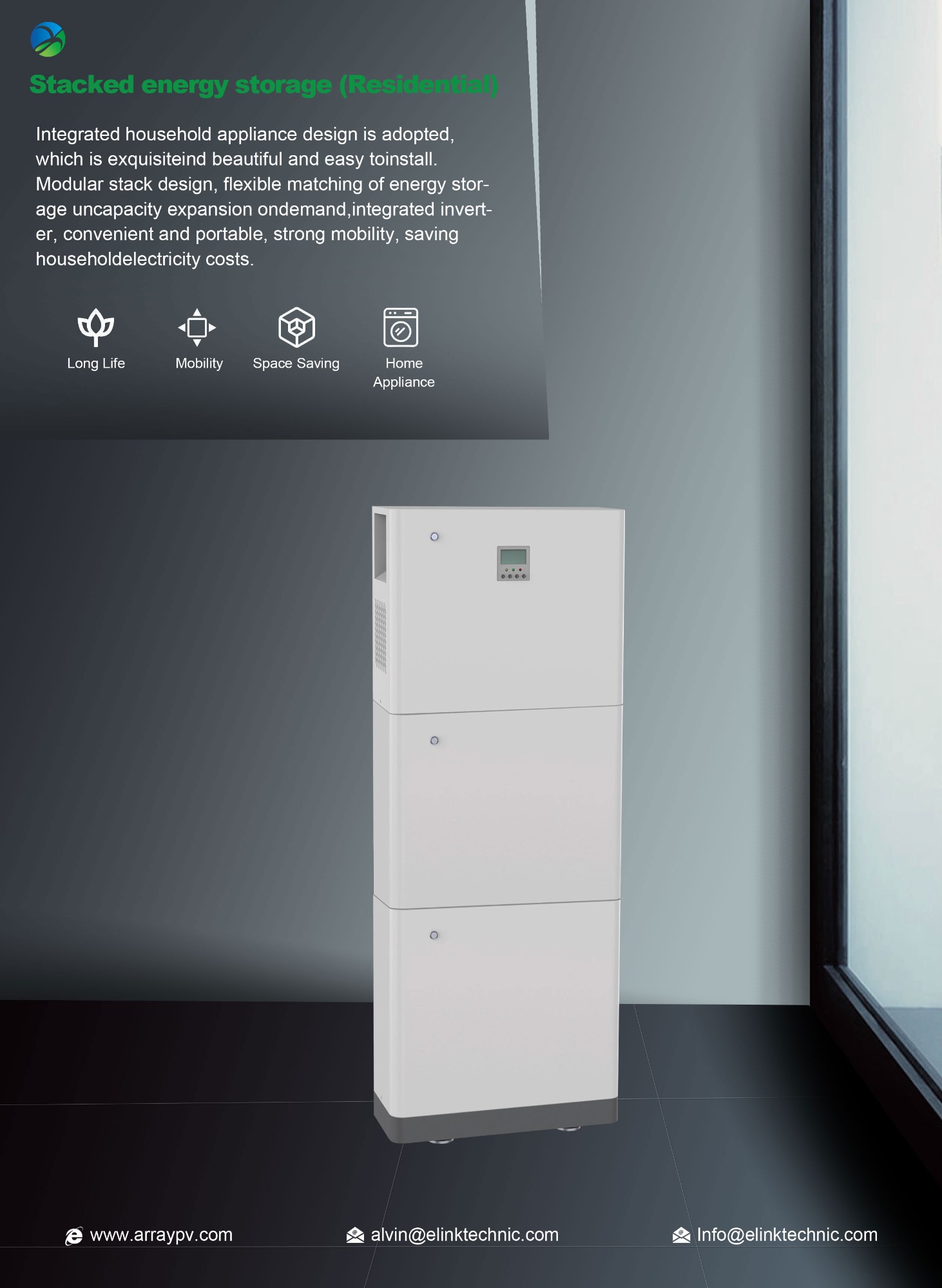 200AH 51.2V 10.24kwh Stacked Energy Storage 2