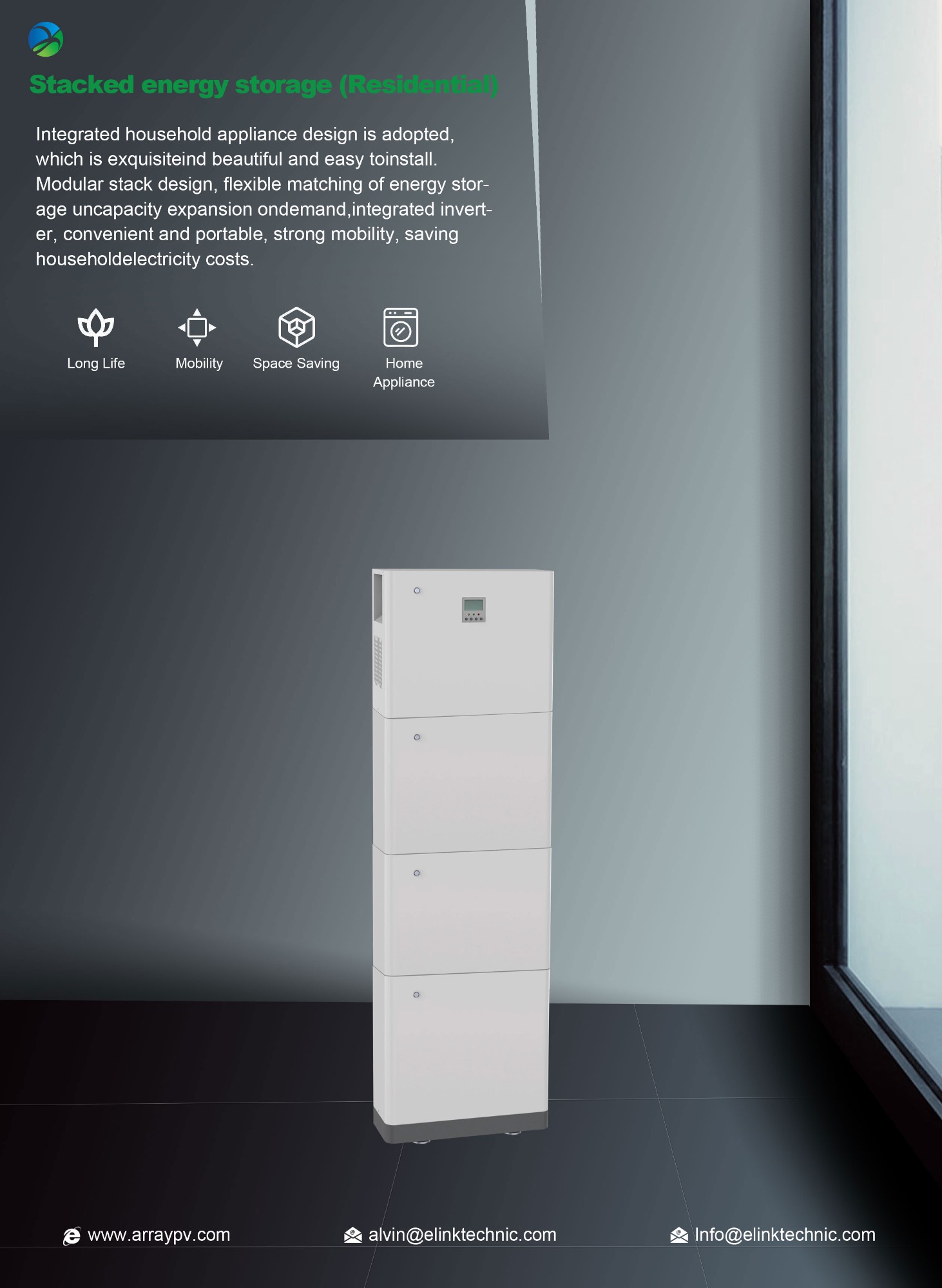 300AH 51.2V 15.36kwh Stacked Energy Storage 2