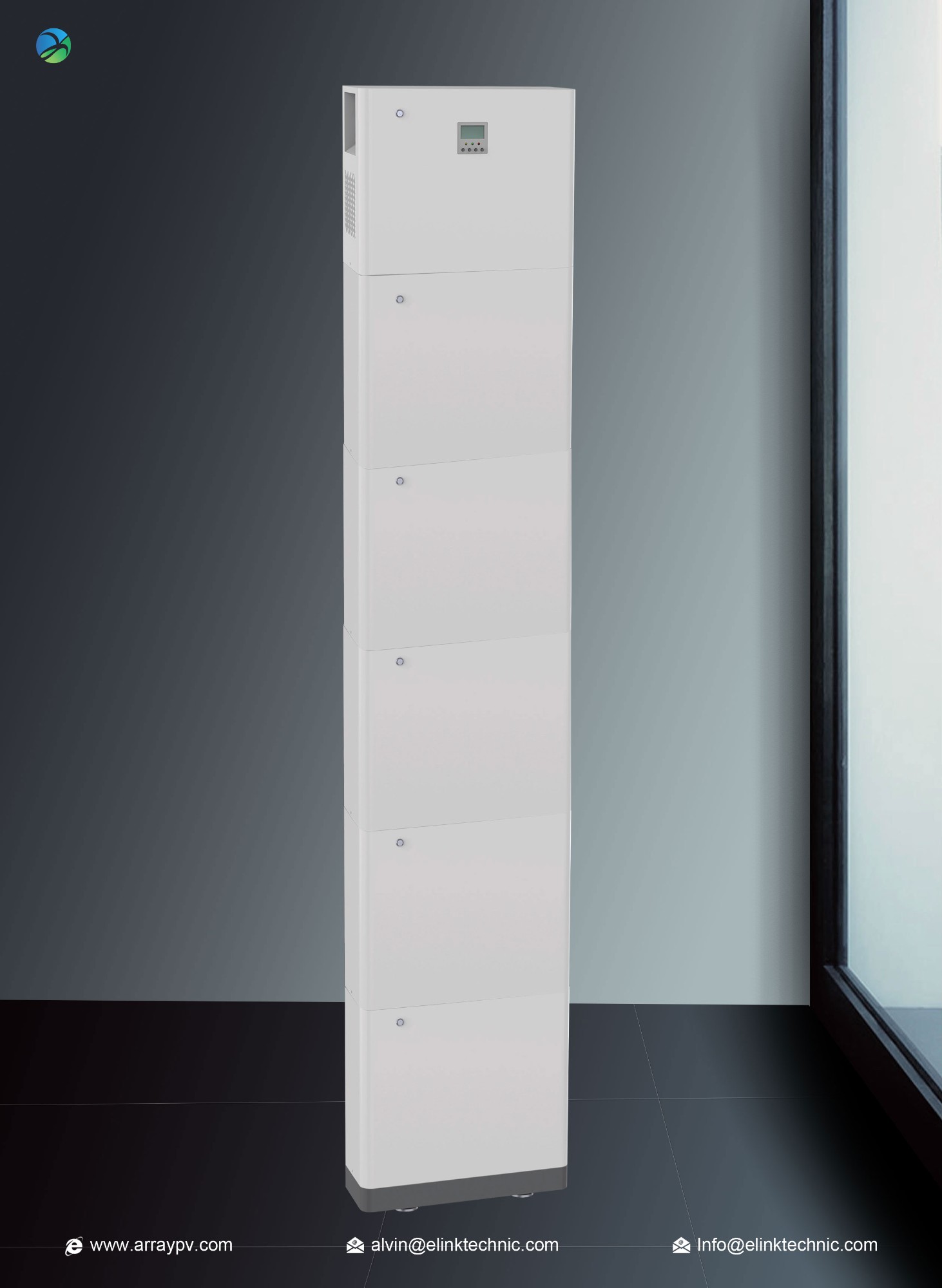 500AH 51.2V 25.6kwh Stacked Energy Storage 2