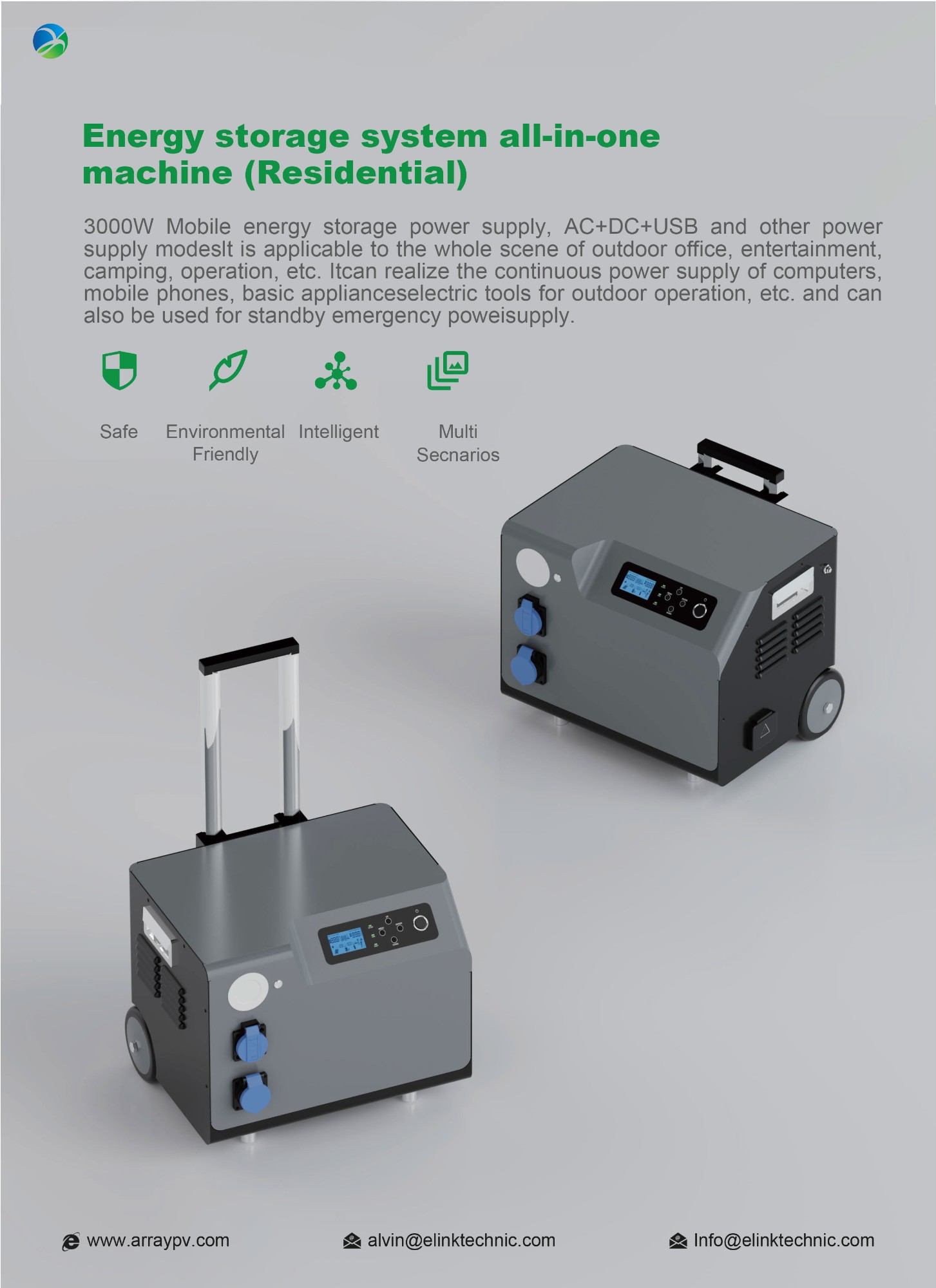 3kw 2.5kwh Mobile Power Supply