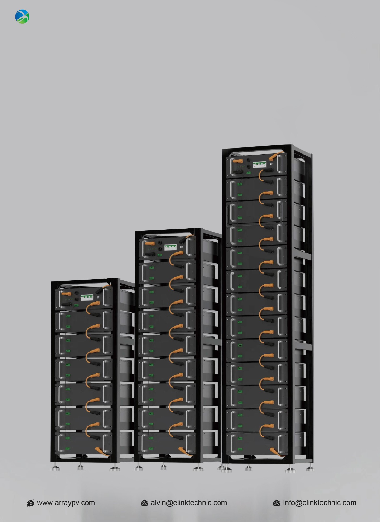 100AH 409.6V Rack-mounted Energy Storage 