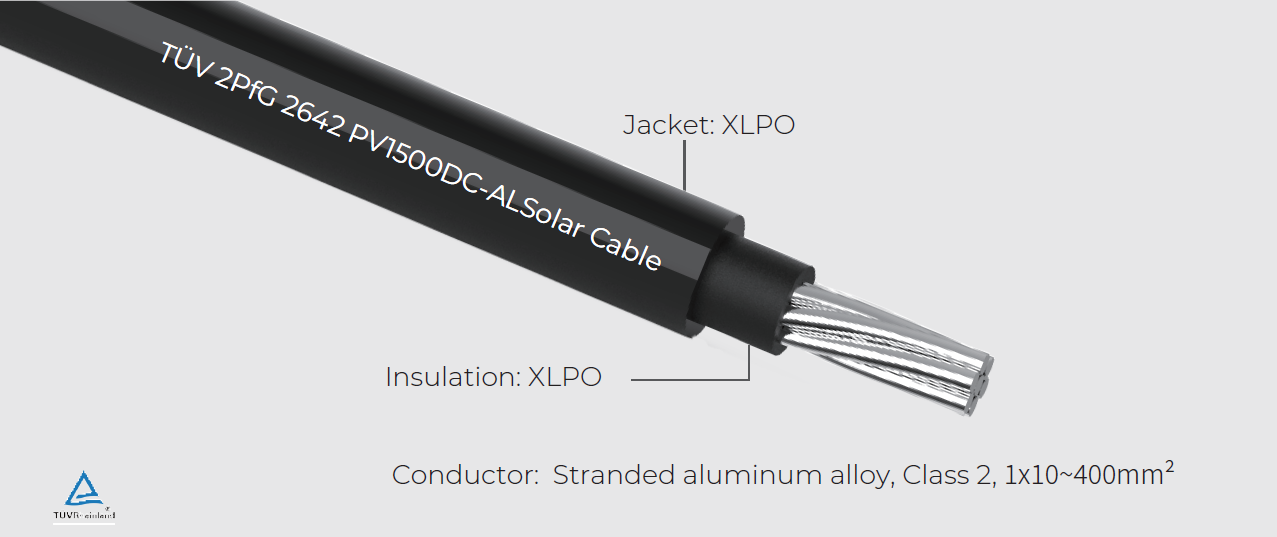 TÜV 2PfG 2642 PV1500DC-AL Single Core