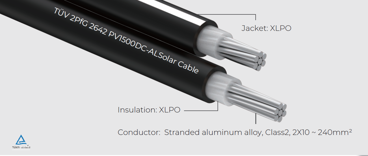 TÜV 2PfG 2642 PV1500DC-AL Twin core